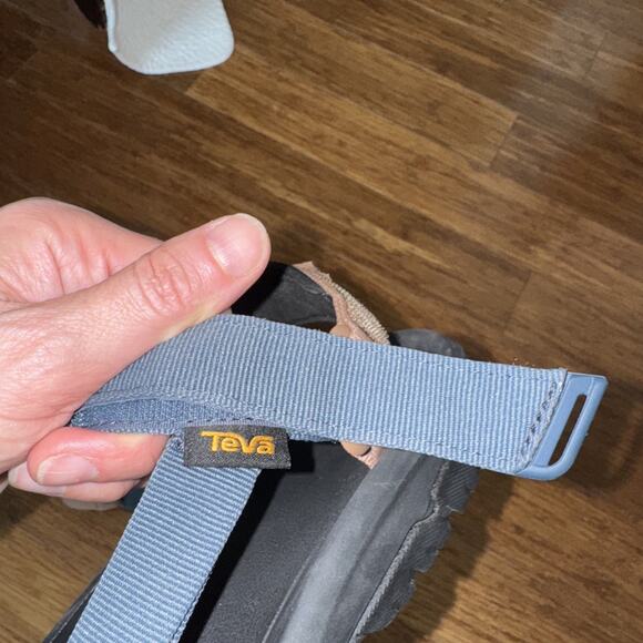 Teva Men's Sport Sandals Size 12 Brown and Navy Open Toe Hiking Outdoor - Picture 3 of 4